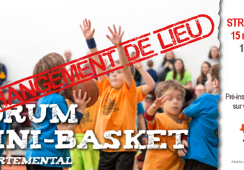 Forum Départemental de Mini-Basket : changement de lieu